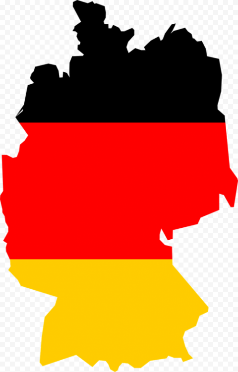 German Flag In Country, HD Png Download