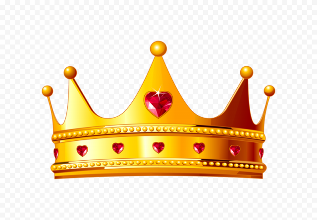 Golden Prince Crown PNG Image Background