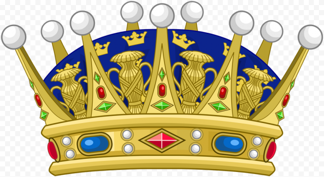 Golden Prince Crown PNG Image