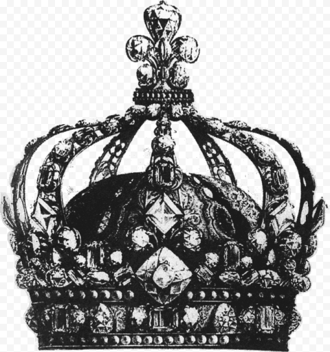 King Black Crown PNG High Quality Image