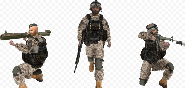 Vector Army PNG Image Background