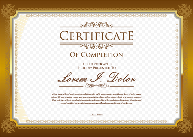 Academic certificate Diploma Professional certification Graduation ceremony, Design documents and certificates material, text, shading, happy Birthday Vector Images png