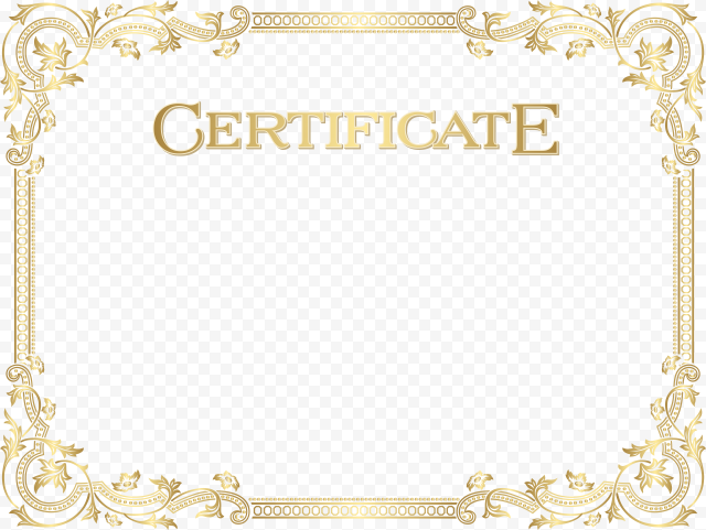 Blank Certificate PNG File HD