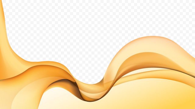 Golden Wave PNG Pic