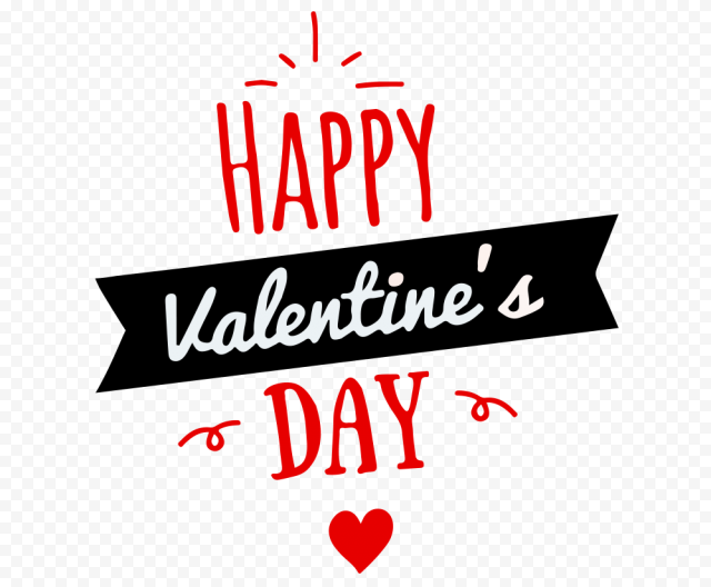 Valentines Day Text PNG File