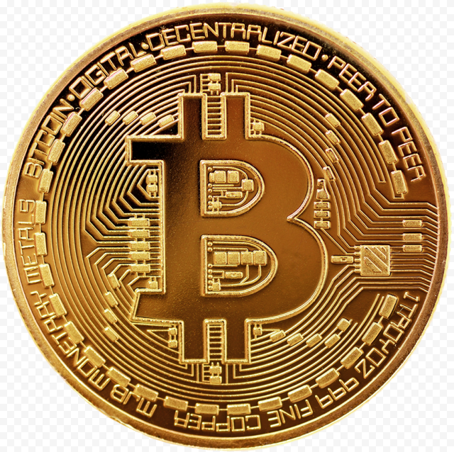 Gold colored Bitcoin coin, Bitcoin Cryptocurrency Monero Initial coin offering, bitcoin, medal, gold, metal 