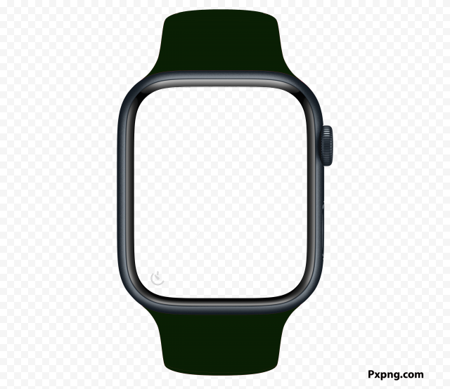 HD Black Apple Watch Series 8 Mockup PNG