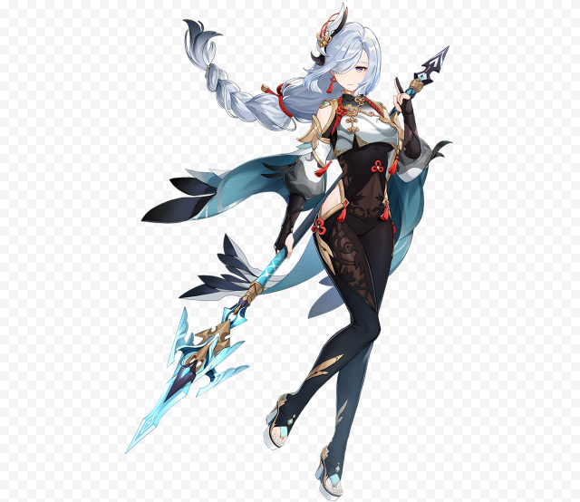 HD Shenhe genshin impact character png