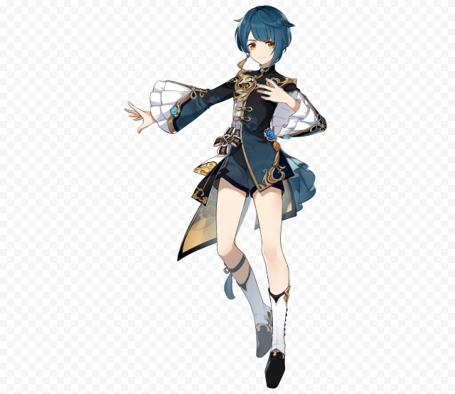 HD Xingqiu Character Genshin Impact png