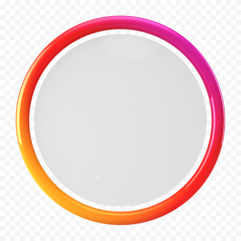 3D Instagram Story Profile Circle Frame border PNG